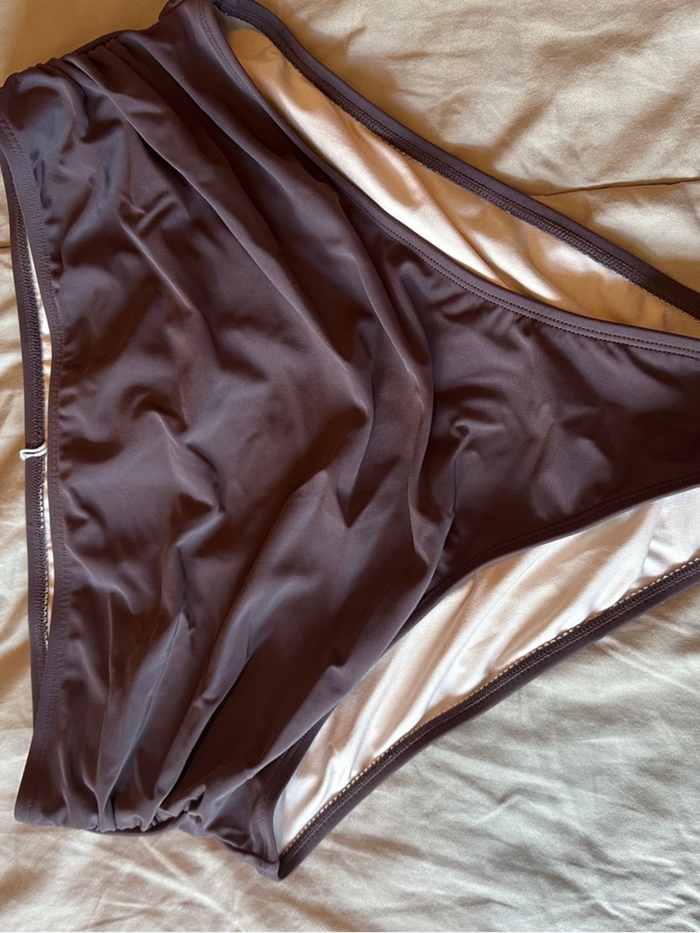 Cupshe Chocolate Brown High-Cut Bikini Bottom